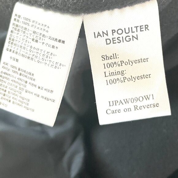 IAN POULTER DESIGN Jacket 1/4 Zip Golf Lined Pullover Black & White Men’s XL - Picture 9 of 10